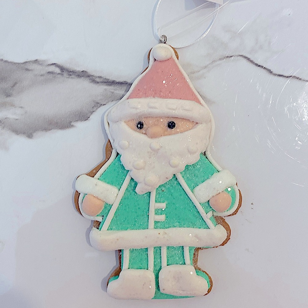 🎄Gingerbread Santa Claus Pinkmas Ornament